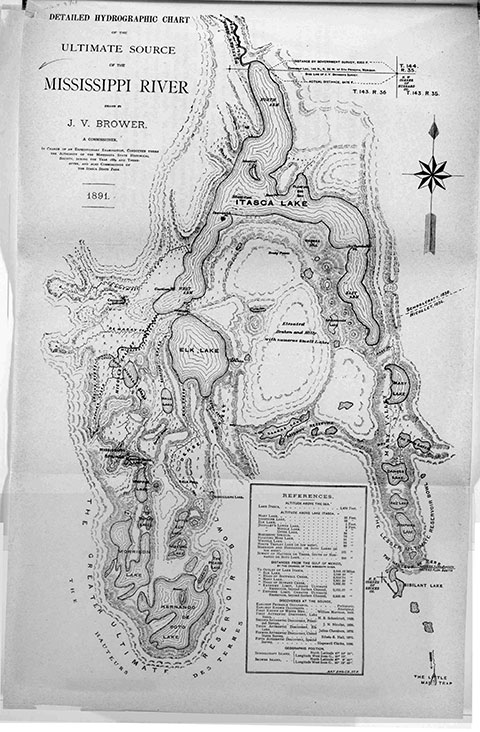 The Mississippi River and its source _ a narrative and critical history of the discovery of the river and its headwaters, accompanied by the results of detailed hydrographic and topographic surveys _